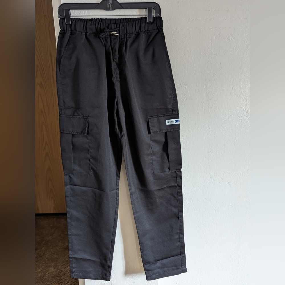 Men's Dark Cargo Pants with Pockets